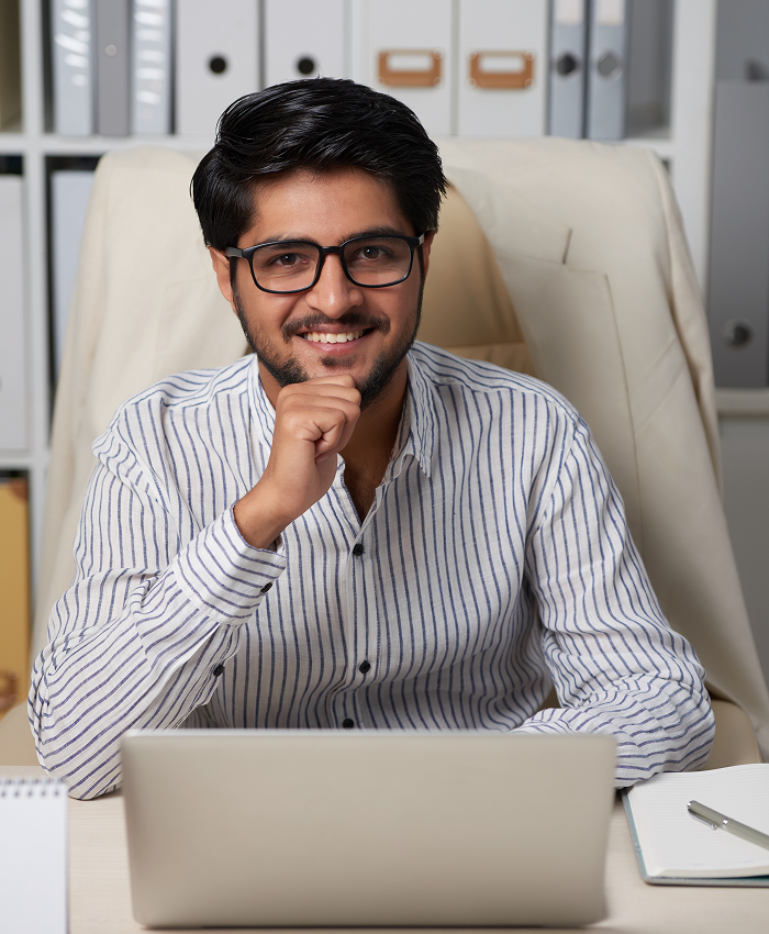 Professional in office